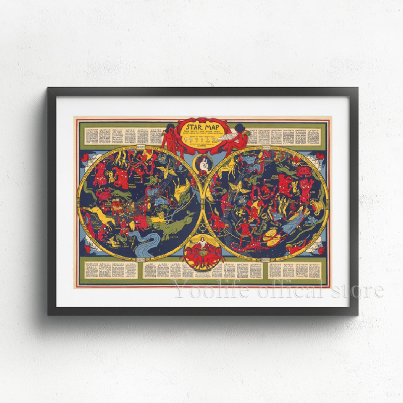 1pc Celestial Planisphere Map  - Custom Star Map 评论和价格