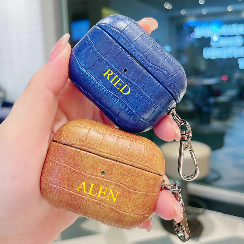 Custom Name Crocodile Leather  - Monogram Keychain Leather 评论和价格