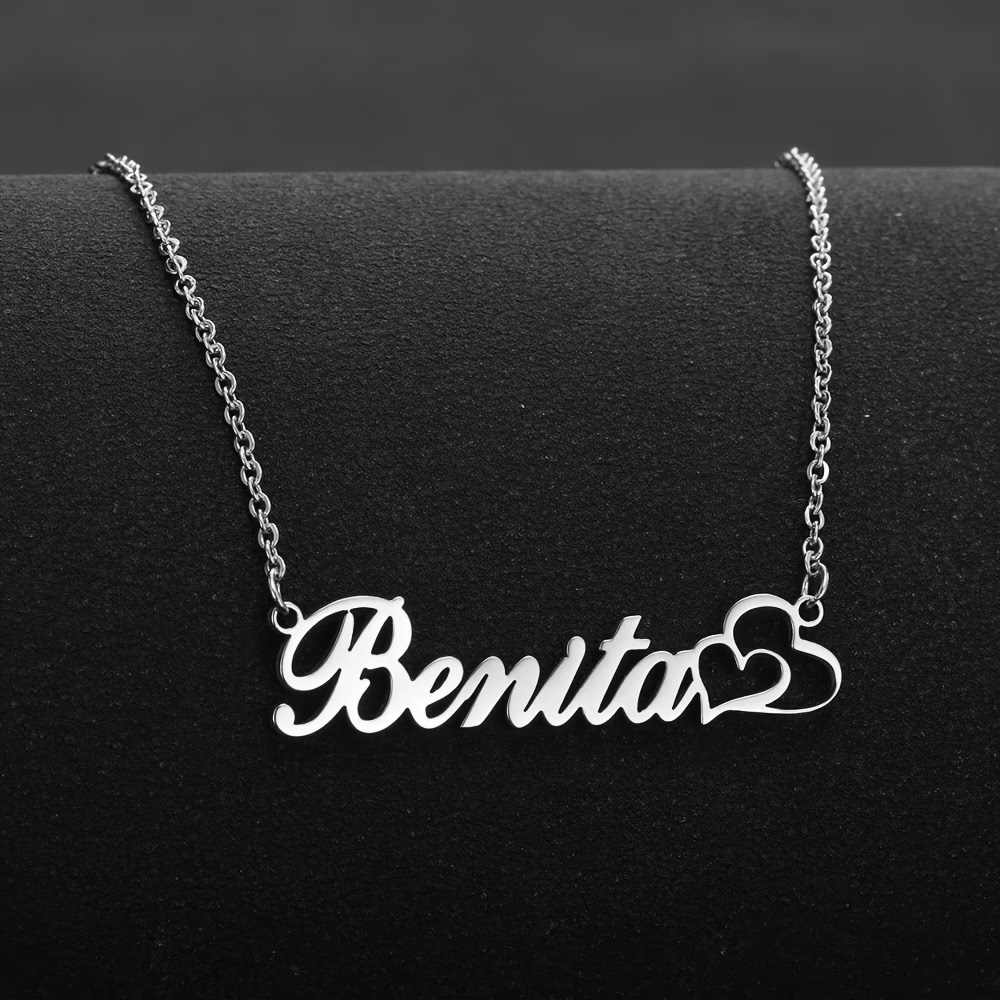 Personalized Double Heart Cust - Name Necklace Custom 评论和价格
