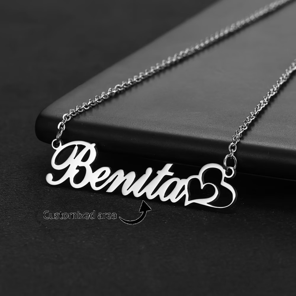 Personalized Double Heart Cust - Name Necklace Custom 评论和价格