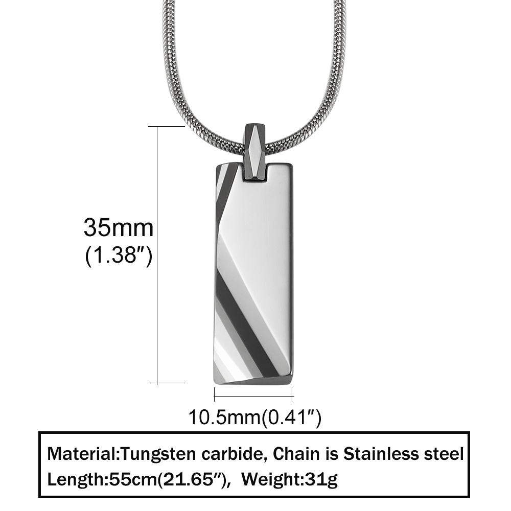 Tungsten Carbide Pendants Men  - Name Necklace Custom 评论和价格